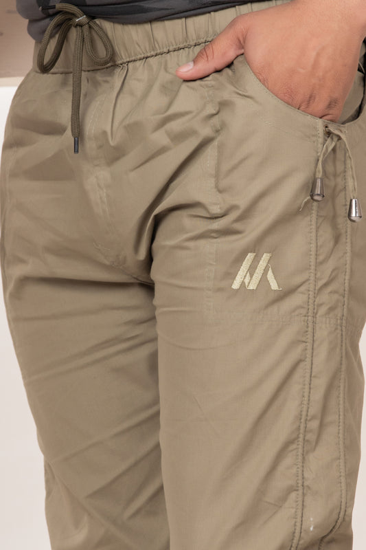 Mens Brown (Khakhi) Cotton Payjama