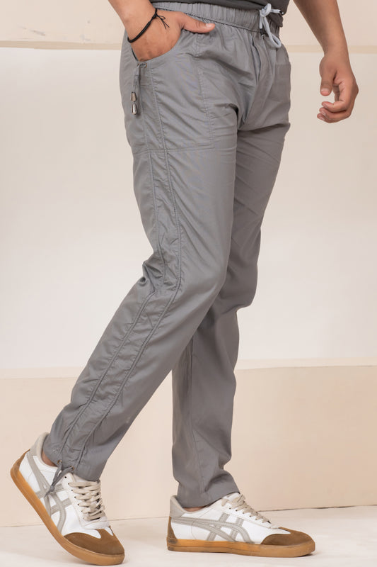 Mens Gray Cotton Payjama