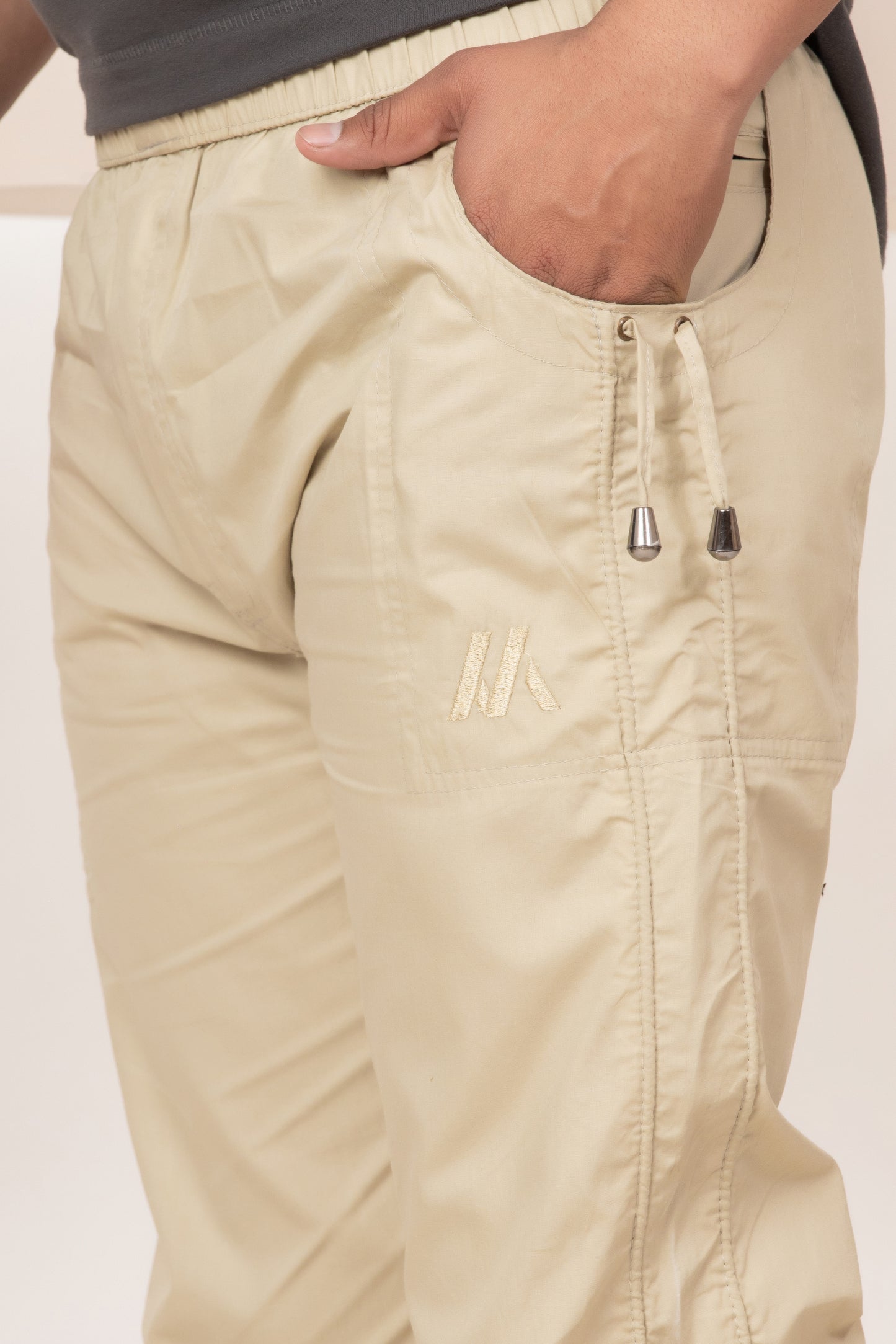 Mens Beige (Cream) Color Cotton Payjama