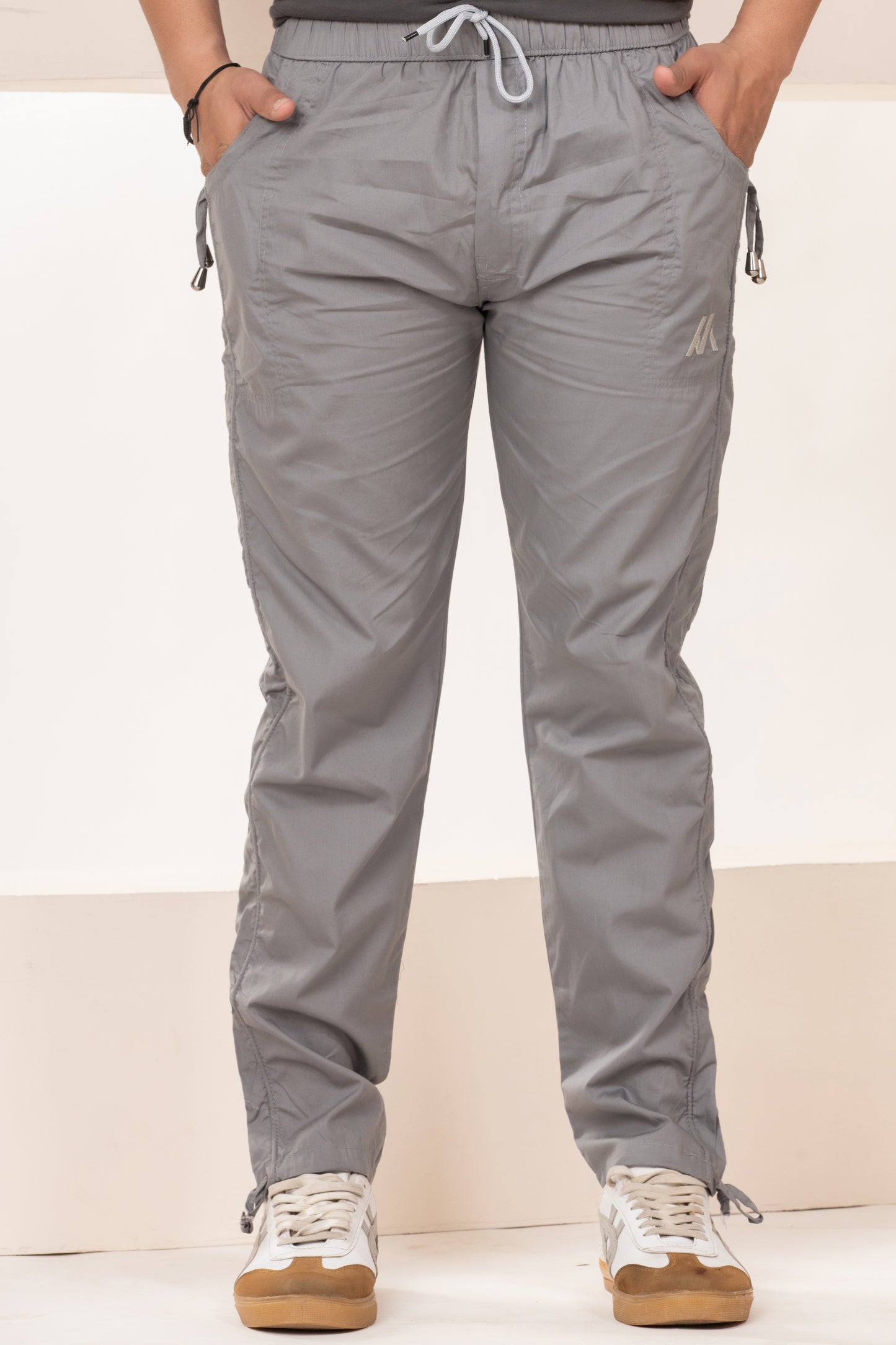 Mens Gray Cotton Payjama