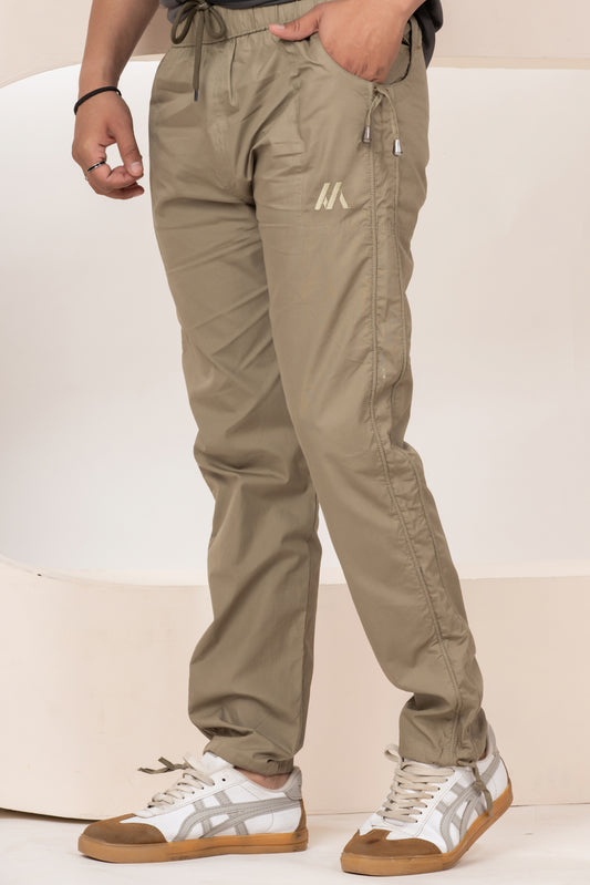 Mens Brown (Khakhi) Cotton Payjama