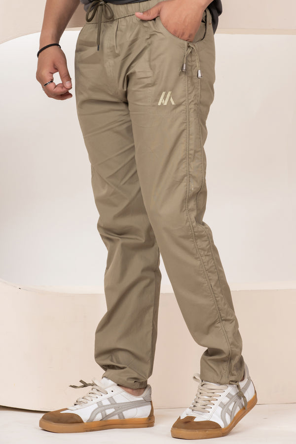 Mens Brown (Khakhi) Cotton Payjama