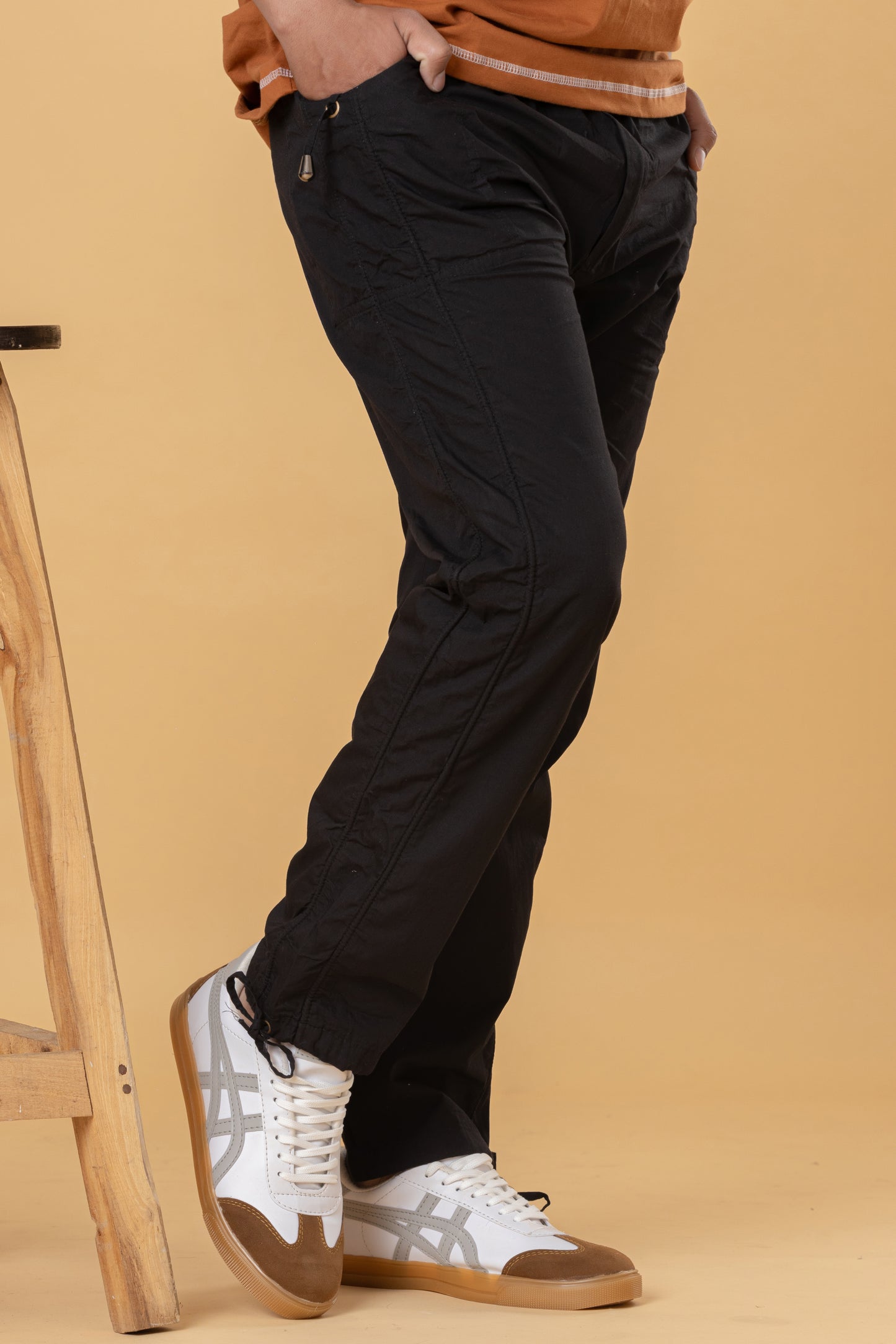 Mens Black Color Cotton Payjama