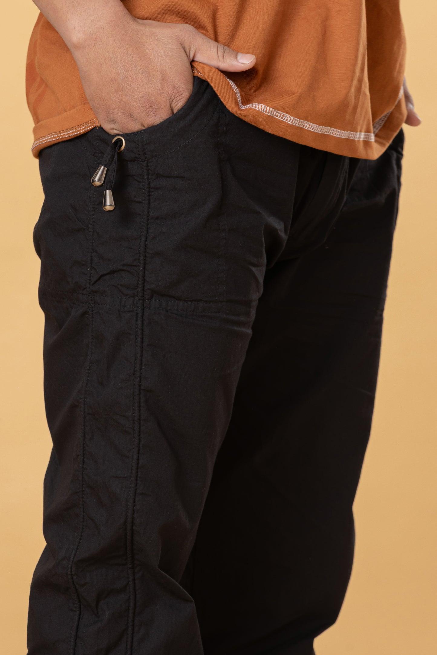 Mens Black Color Cotton Payjama