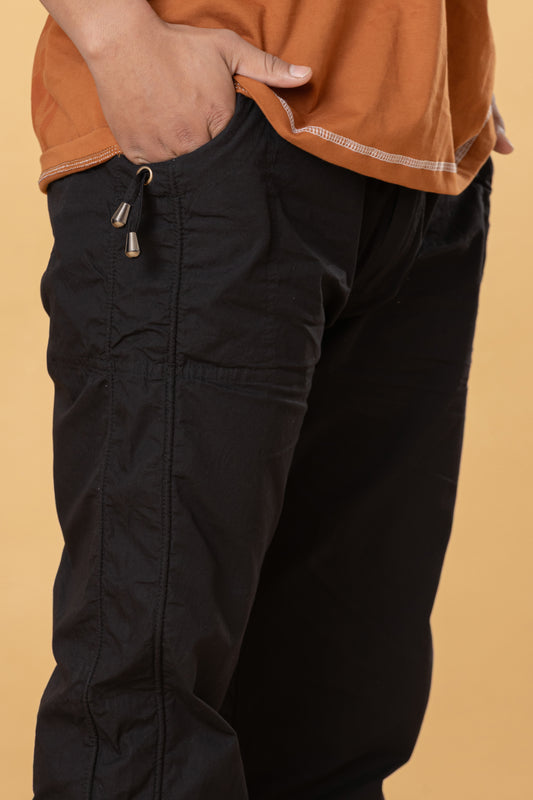 Mens Black Color Cotton Payjama