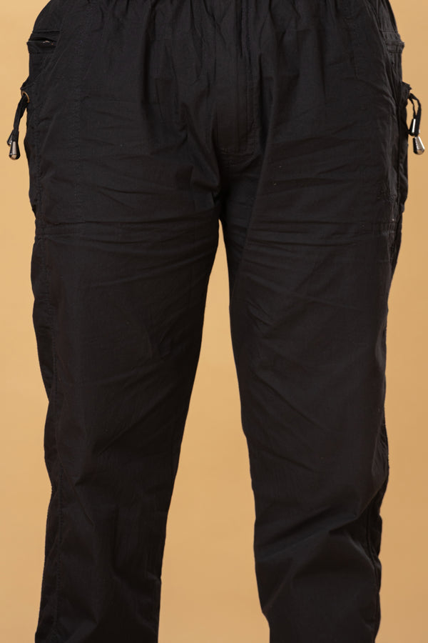 Mens Black Color Cotton Payjama