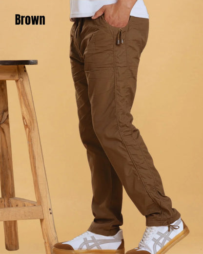 Pick Any 2 Straight-Fit Cotton Pants Combo at 1399