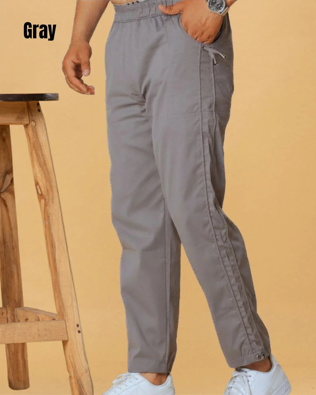 Pick Any 2 Straight-Fit Cotton Pants Combo at 1399