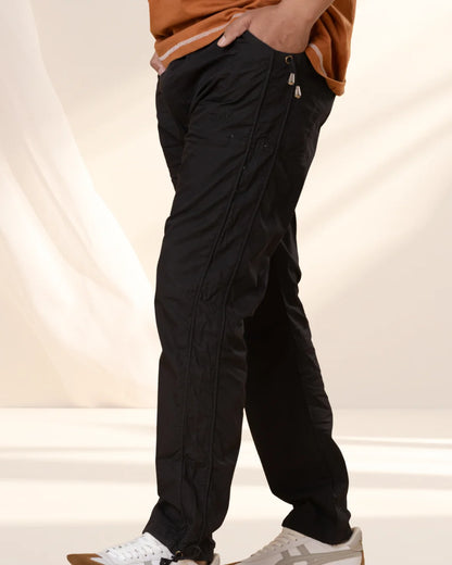 Black Utility Cargo Jogger Pants