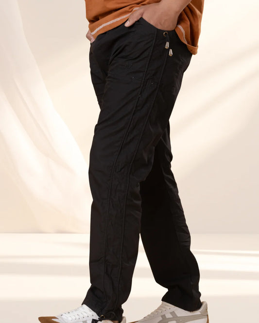 Black Utility Cargo Jogger Pants